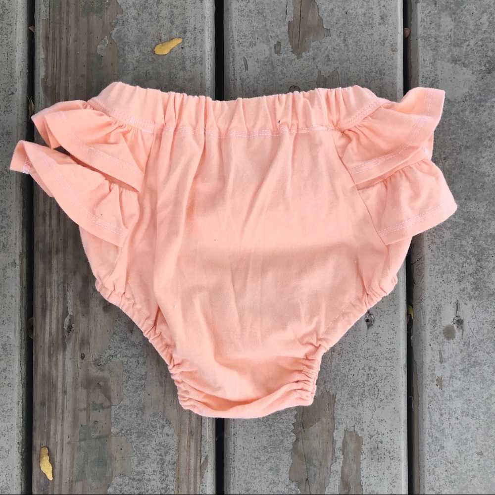 Orange Ruffle Bummies by Sugarplum Lane
